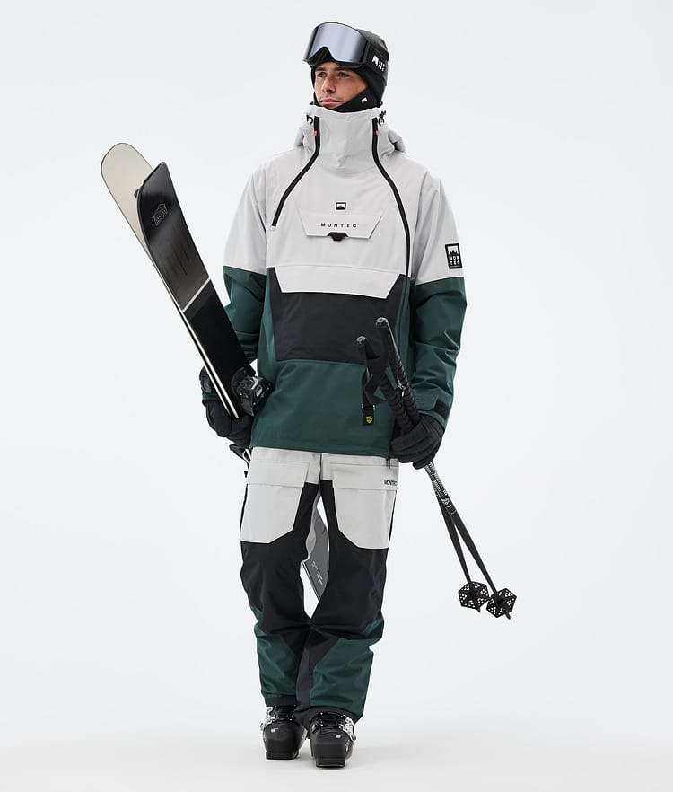 Doom Ski Jacket Men Light Grey/Black/Dark Atlantic, Image 2 of 10