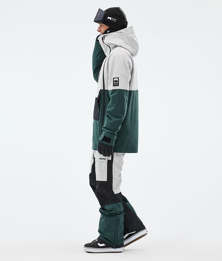Montec Doom Snowboard Jacket Men Light Grey/Black/Dark Atlantic, Image 3 of 10