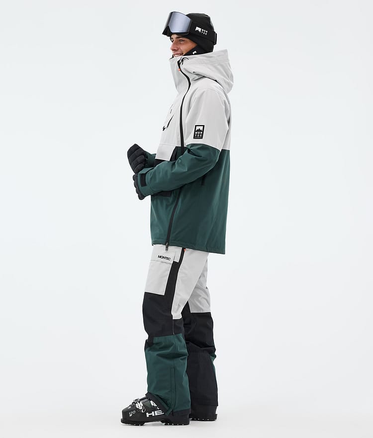 Doom Ski Jacket Men Light Grey/Black/Dark Atlantic, Image 3 of 10