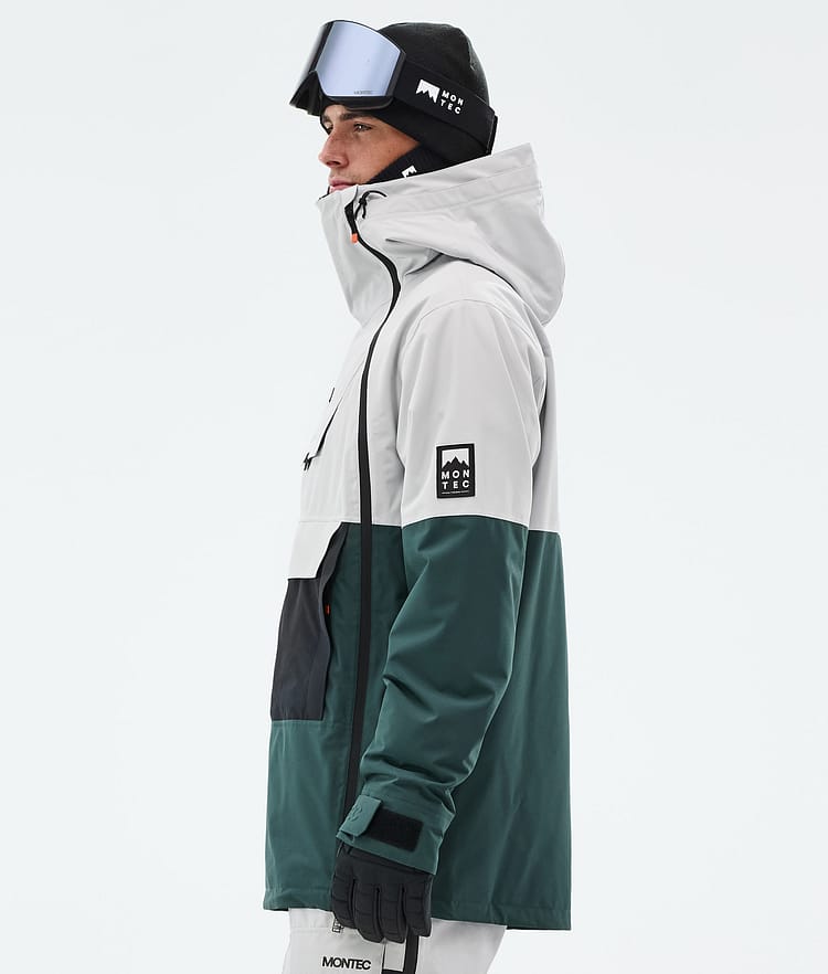 Doom Ski Jacket Men Light Grey/Black/Dark Atlantic, Image 5 of 10