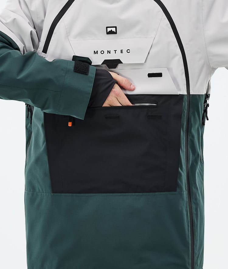 Doom Ski Jacket Men Light Grey/Black/Dark Atlantic, Image 8 of 10