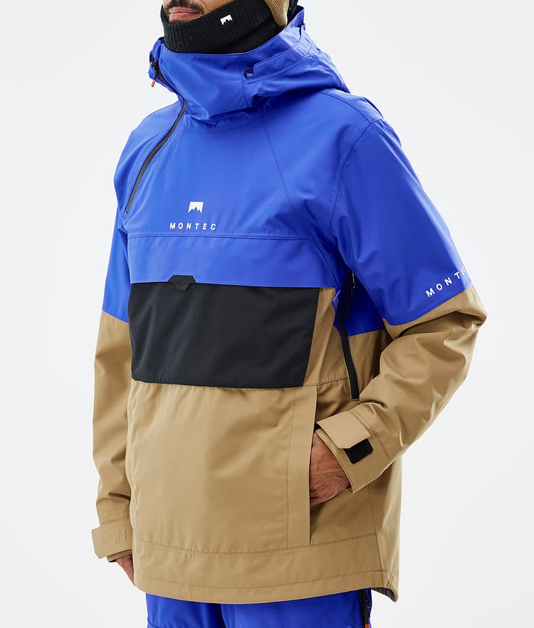 Montec Dune Snowboard Jacket Men Cobalt Blue/Black/Gold, Image 8 of 9