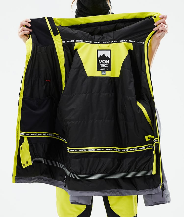 Montec Doom W Snowboard Jacket Women Bright Yellow/Black/Light Pearl, Image 11 of 11