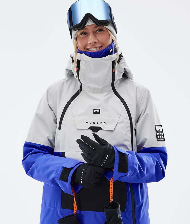 Montec Doom W Giacca Sci Donna Light Grey/Black/Cobalt Blue, Image 2 of 11