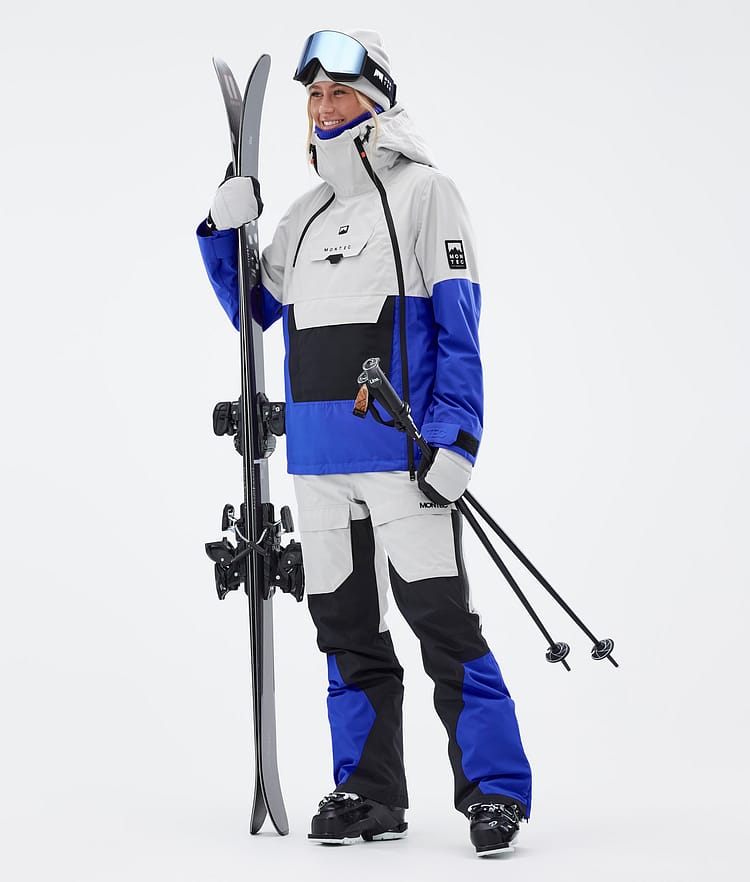 Montec Doom W Giacca Sci Donna Light Grey/Black/Cobalt Blue, Image 3 of 11