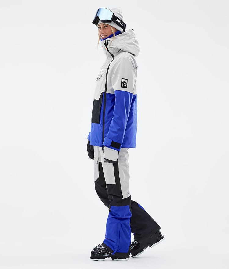 Montec Doom W Giacca Sci Donna Light Grey/Black/Cobalt Blue, Image 4 of 11