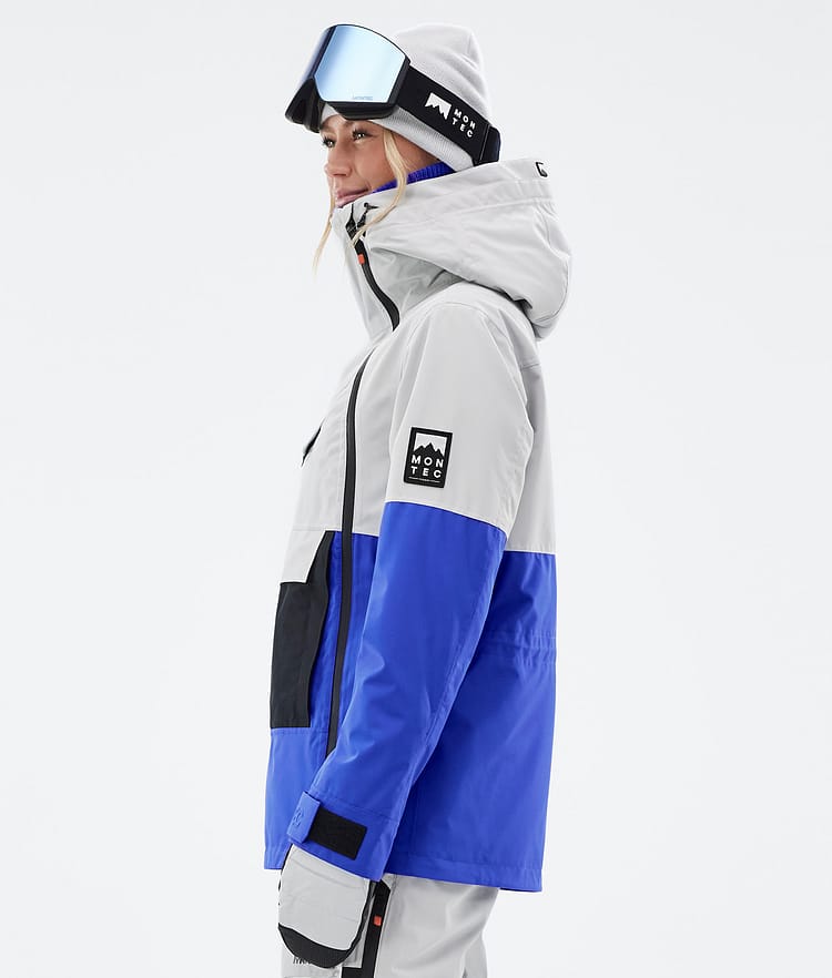 Montec Doom W Giacca Sci Donna Light Grey/Black/Cobalt Blue, Image 6 of 11