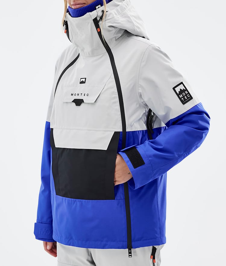Montec Doom W Giacca Sci Donna Light Grey/Black/Cobalt Blue, Image 8 of 11