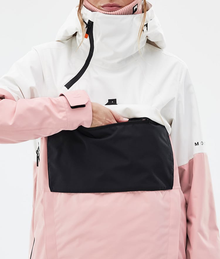 Dune W Ski Jacket Women Old White/Black/Soft Pink, Image 9 of 9