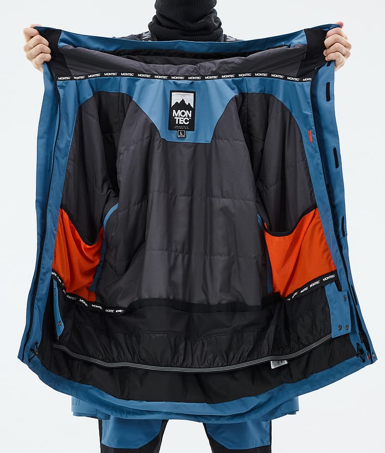 Montec Fawk Snowboard Jacket Men Blue Steel, Image 10 of 10