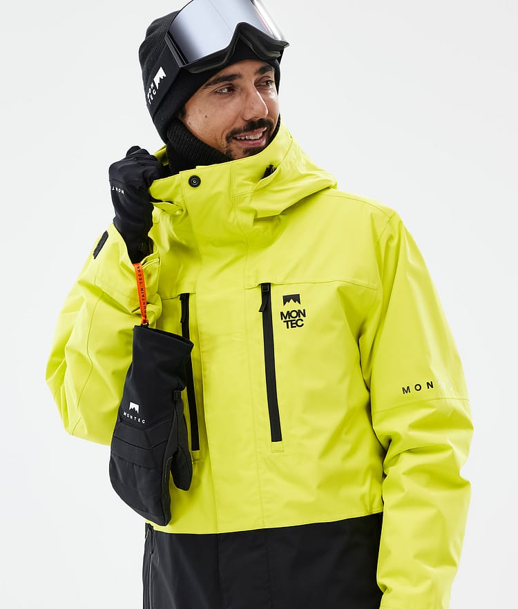 Fawk Snowboard Jacket Men Bright Yellow/Black, Image 2 of 10