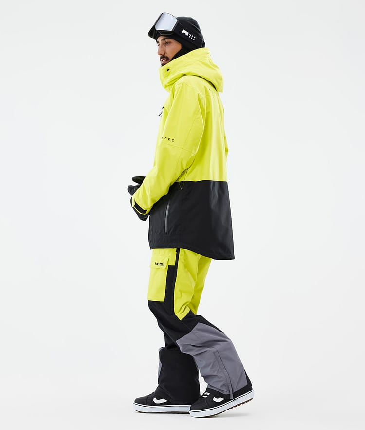 Fawk Snowboard Jacket Men Bright Yellow/Black, Image 4 of 10