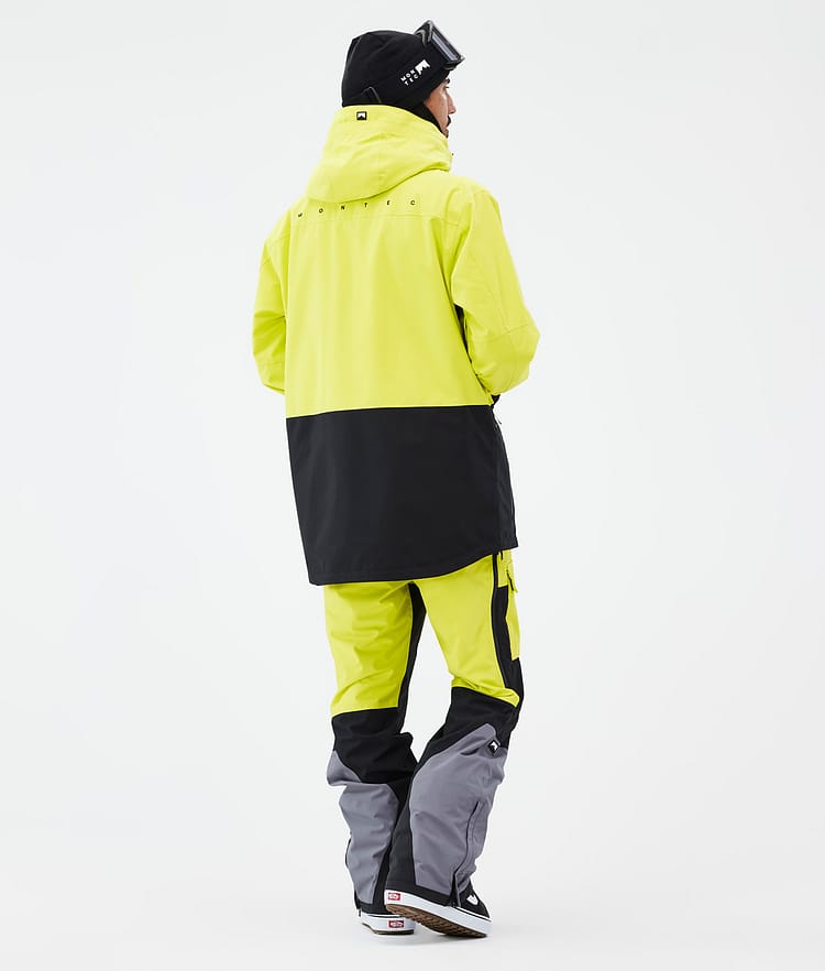 Fawk Snowboard Jacket Men Bright Yellow/Black, Image 5 of 10