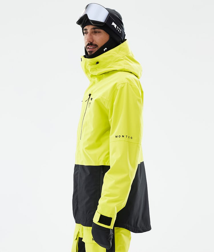 Fawk Snowboard Jacket Men Bright Yellow/Black, Image 6 of 10