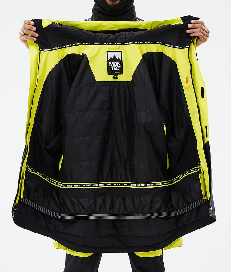 Fawk Snowboard Jacket Men Bright Yellow/Black, Image 10 of 10