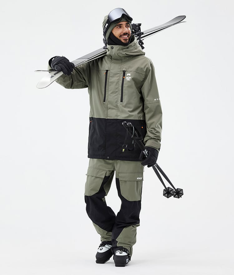 Fawk Ski Jacket Men Greenish/Black, Image 3 of 10