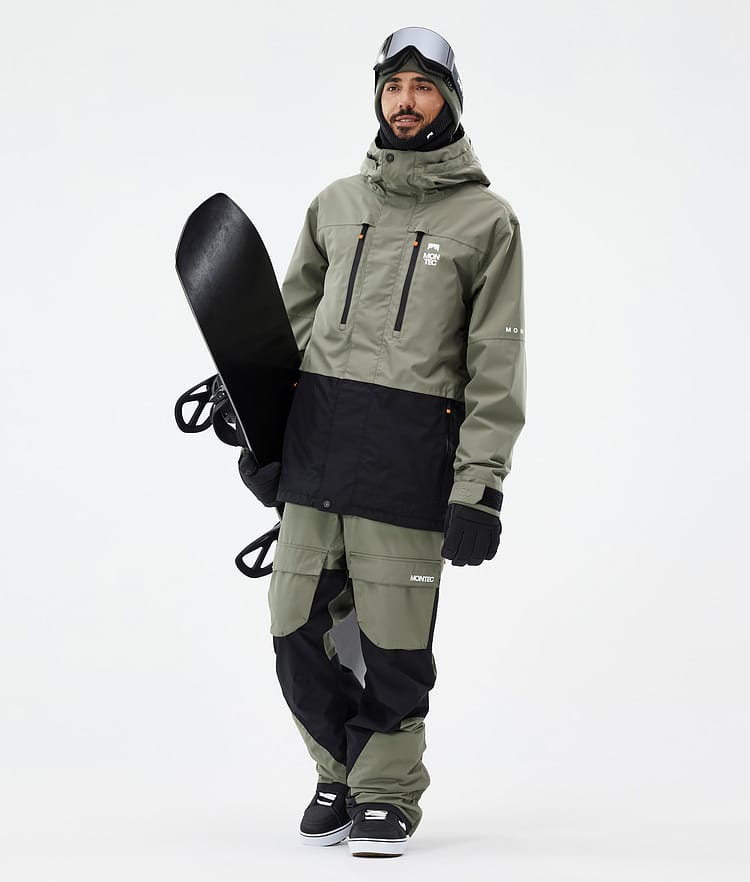 Fawk Snowboard Jacket Men Greenish/Black, Image 3 of 10