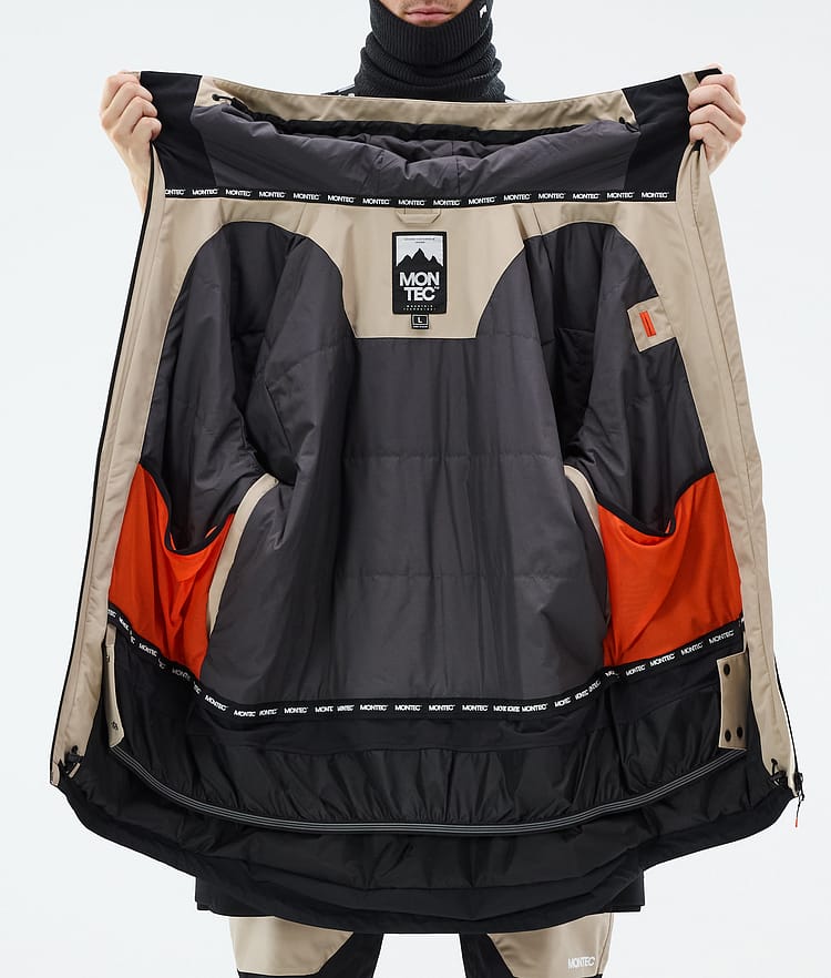 Montec Arch Snowboard Jacket Men Sand/Black, Image 9 of 9