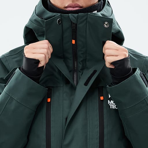 Front Zipper with Double Plackets