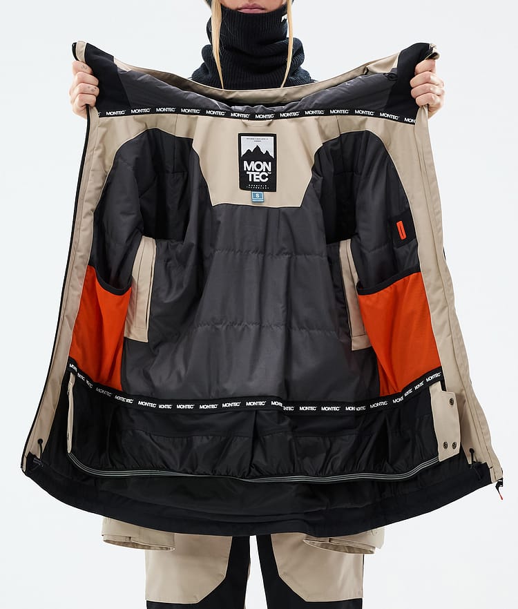 Montec Moss W Ski Jacket Women Sand/Black, Image 9 of 9