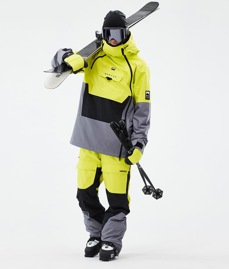 Fawk Ski Pants Men Bright Yellow/Black/Light Pearl, Image 2 of 7