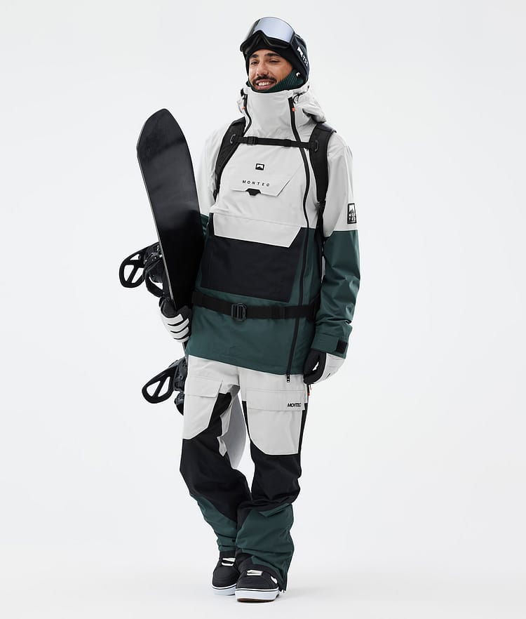 Montec Fawk Snowboardbukse Herre Light Grey/Black/Dark Atlantic, Image 2 of 8