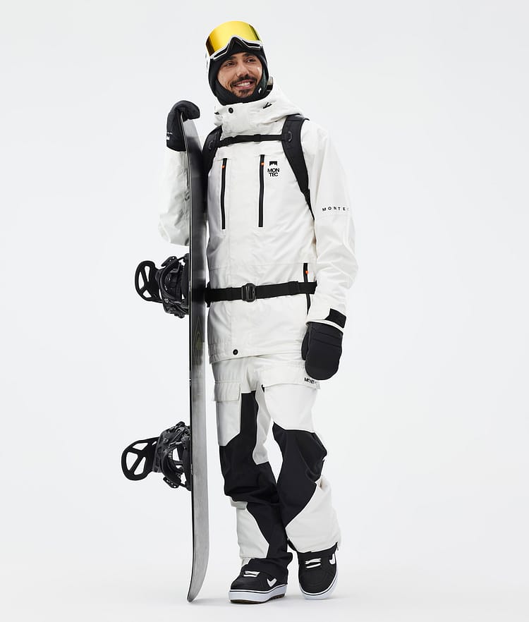 Fawk Snowboardbukse Herre Old White/Black, Image 2 of 7