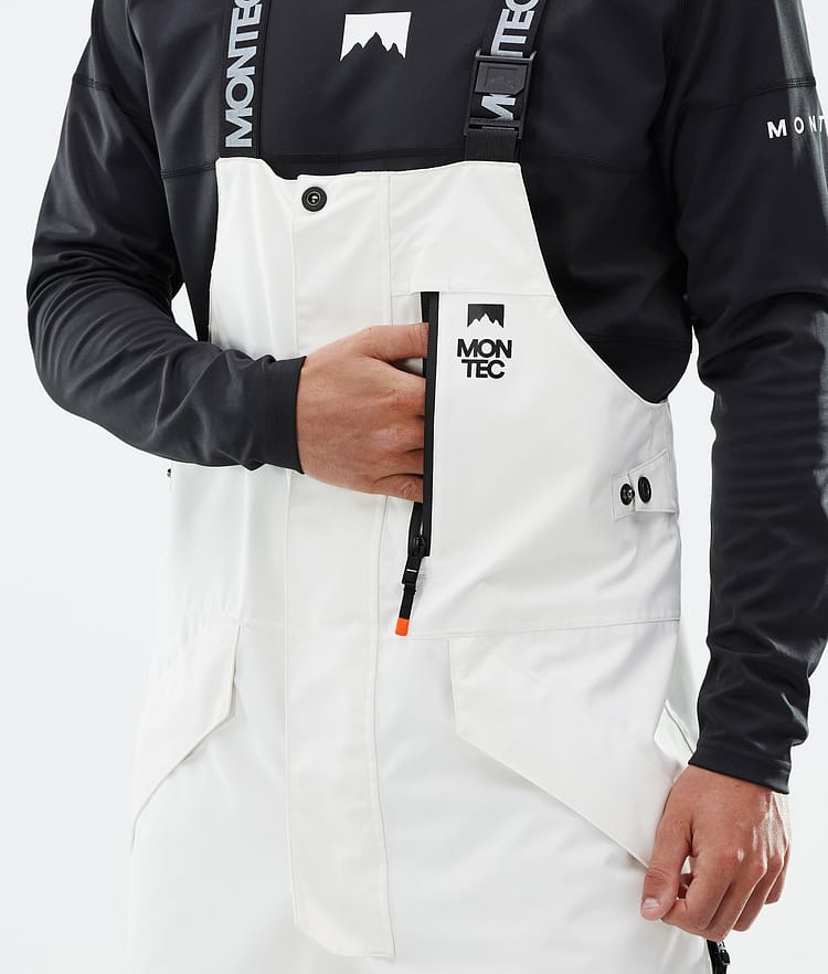 Fawk Snowboardbukse Herre Old White/Black, Image 6 of 7
