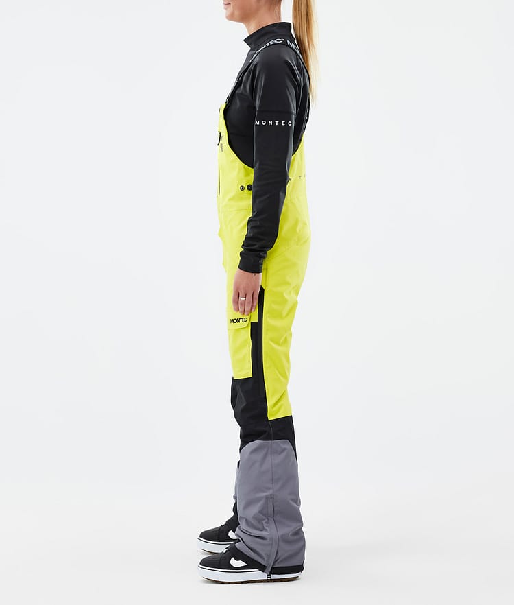 Montec Fawk W Snowboardbukse Dame Bright Yellow/Black/Light Pearl, Image 3 of 7
