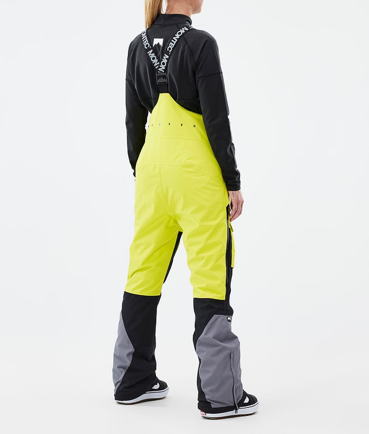 Montec Fawk W Snowboardbukse Dame Bright Yellow/Black/Light Pearl, Image 4 of 7