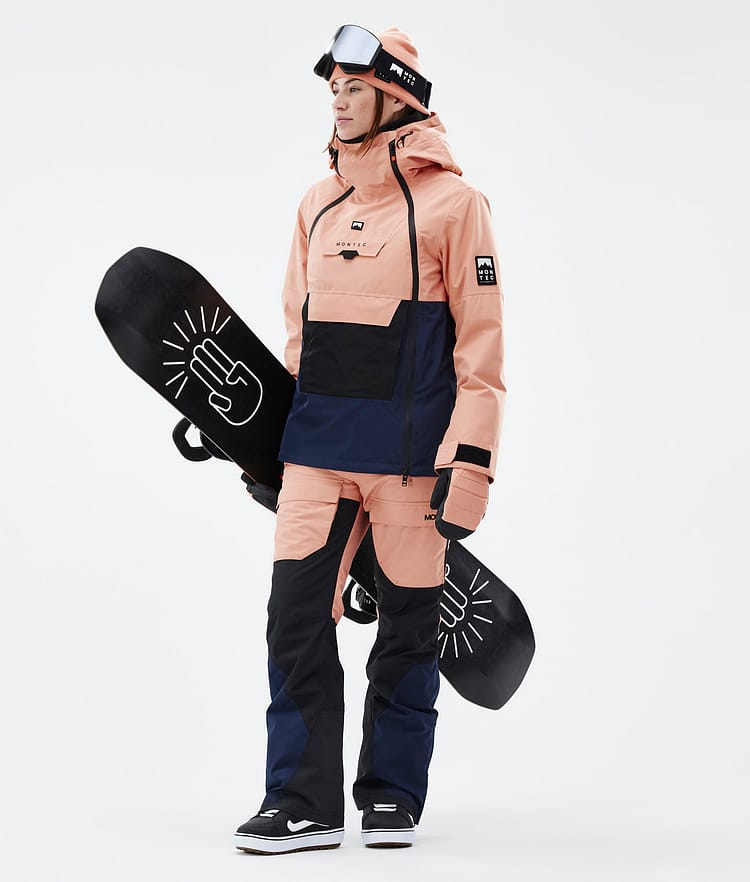 Montec Fawk W Snowboard Pants Women Faded Peach/Black/Dark Blue, Image 2 of 7
