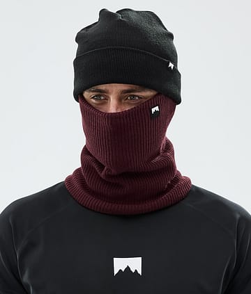 Classic Knitted Facemask Burgundy