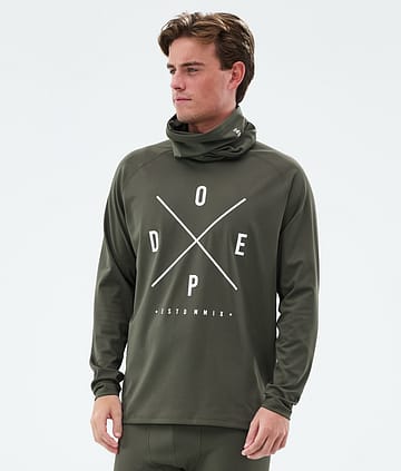 Dope Snuggle Base Layer Top Olive Green