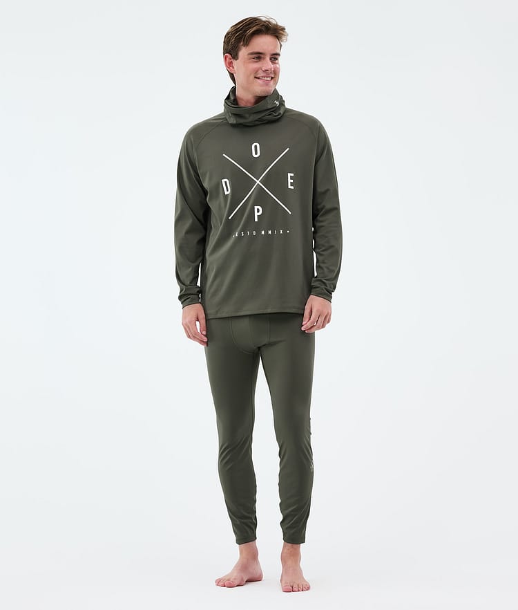 Dope Snuggle Base Layer Top Men 2X-Up Olive Green, Image 3 of 7