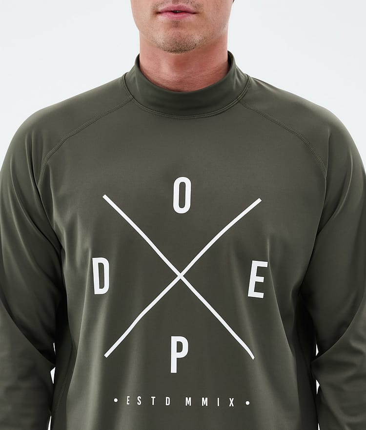 Dope Snuggle Base Layer Top Men 2X-Up Olive Green, Image 6 of 7