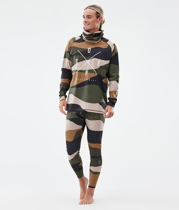 Dope Snuggle Underställströja Herr 2X-Up Shards Gold Green, Image 3 of 7