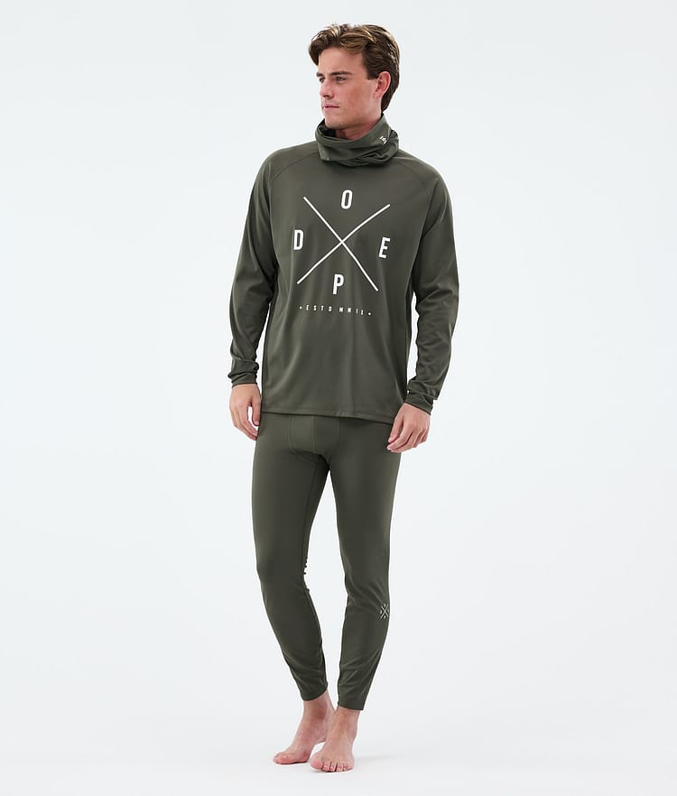 Dope Snuggle Base Layer Pant Men 2X-Up Olive Green, Image 3 of 7