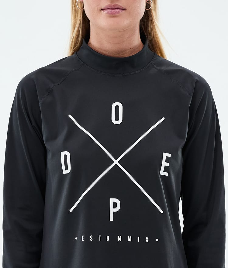 Dope Snuggle W Base Layer Top Women 2X-Up Black, Image 6 of 7