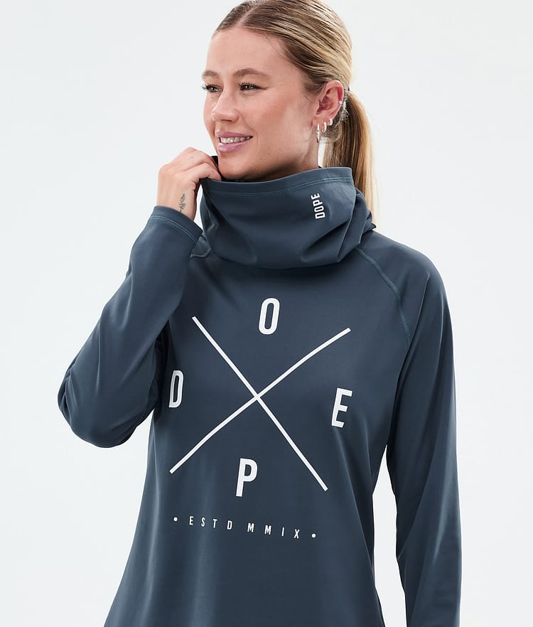 Dope Snuggle W Base Layer Top Women 2X-Up Metal Blue, Image 2 of 7