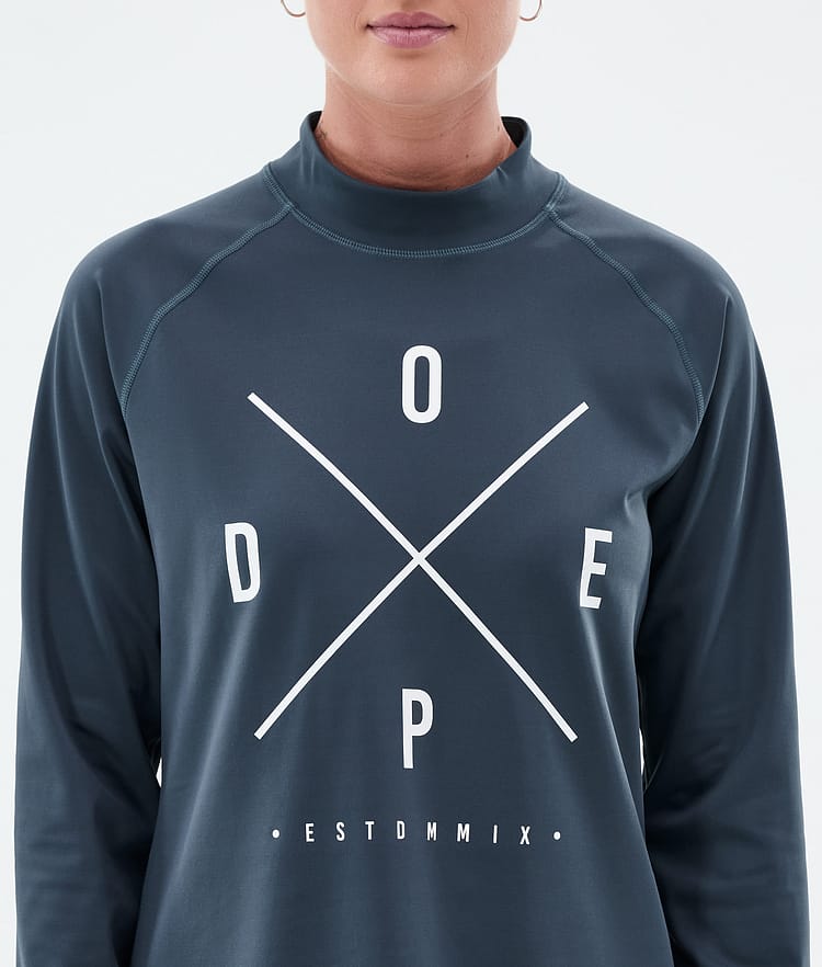 Dope Snuggle W Base Layer Top Women 2X-Up Metal Blue, Image 6 of 7