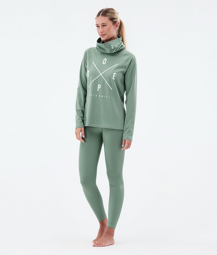 Dope Snuggle W Base Layer Top Women 2X-Up Faded Green, Image 3 of 7