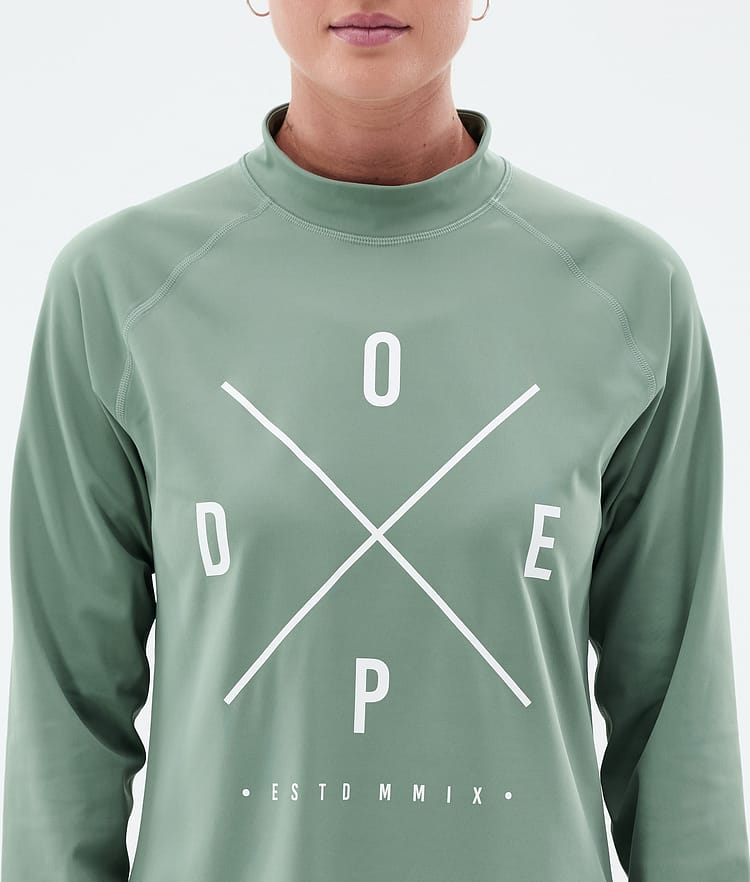 Dope Snuggle W Base Layer Top Women 2X-Up Faded Green, Image 6 of 7