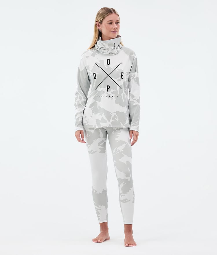 Dope Snuggle W Base Layer Top Women 2X-Up Grey Camo, Image 2 of 6