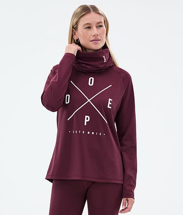 Dope Snuggle W Base Layer Top Burgundy