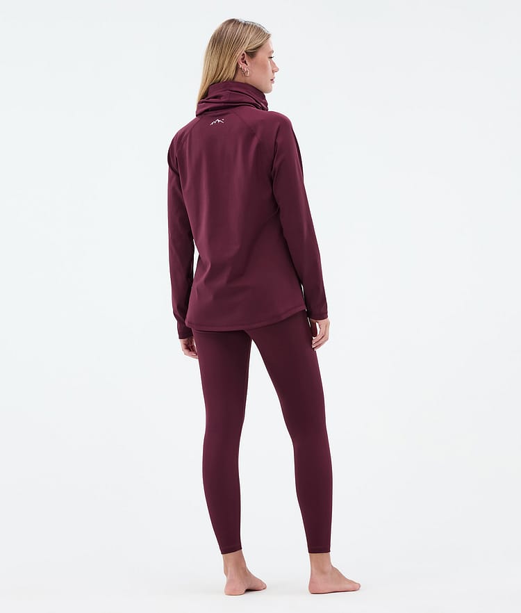 Dope Snuggle W Base Layer Top Women 2X-Up Burgundy, Image 4 of 7
