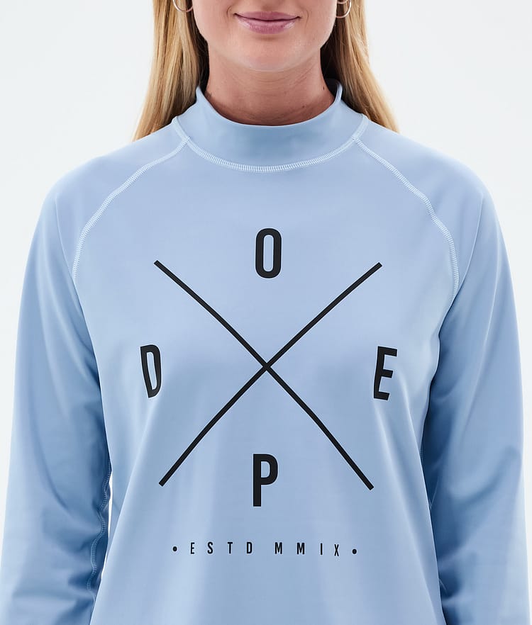 Dope Snuggle W Base Layer Top Women 2X-Up Light Blue, Image 6 of 7