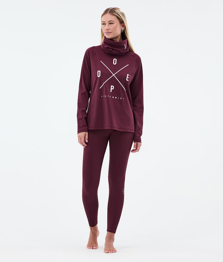 Dope Snuggle W Base Layer Pant Women 2X-Up Burgundy, Image 3 of 7