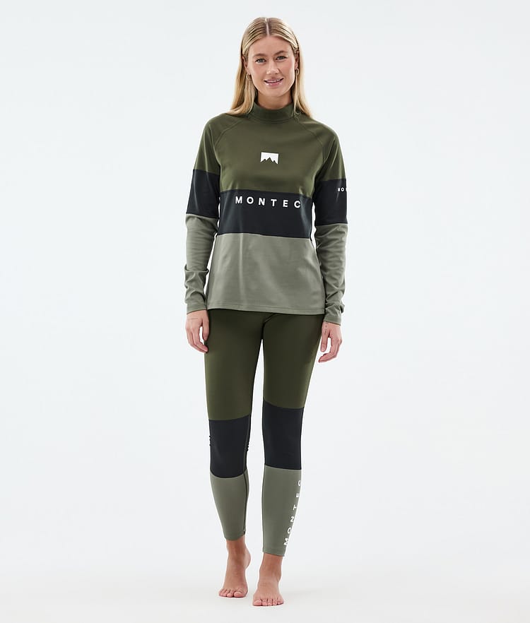 Alpha W Base Layer Pant Women Olive Green/Black/Greenish, Image 3 of 7