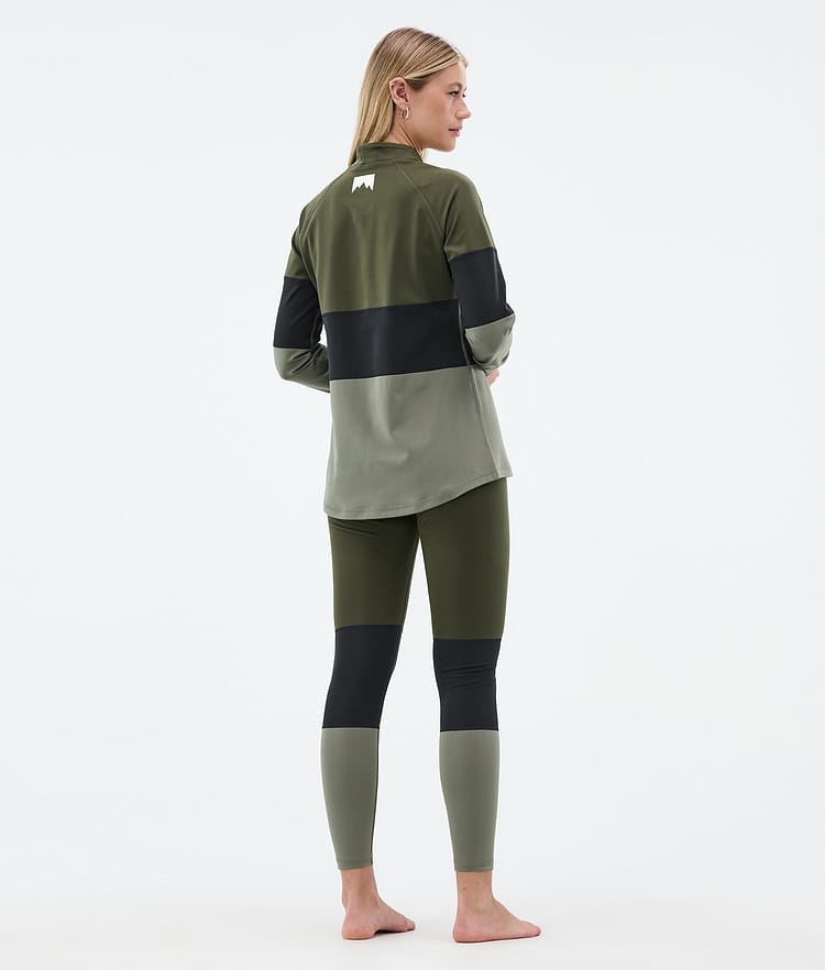 Alpha W Base Layer Pant Women Olive Green/Black/Greenish, Image 4 of 7
