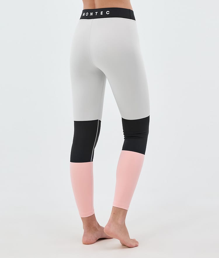 Alpha W Base Layer Pant Women Light Grey/Black/Soft Pink, Image 2 of 7